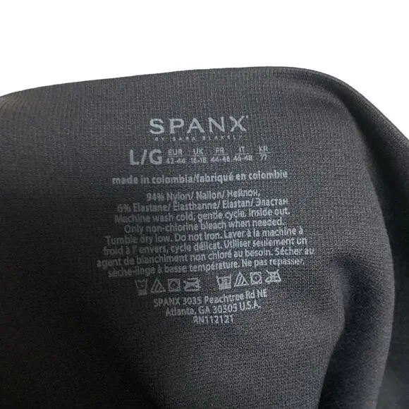 NWT! SPANX 'Look At Me Now' Black Camo Leggings Womens - Picture 9 of 12